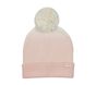 Cold Weather Dip Dye Knit Pom Pom Beanie, ROSA, large image number 0
