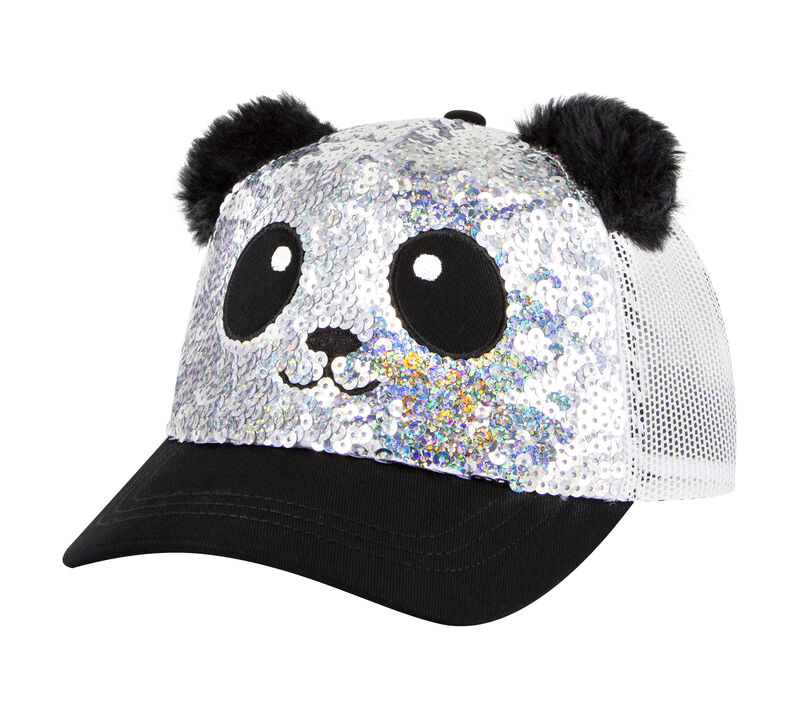 Skechers Sequin Panda Hat, PRATEADO / PRETO, largeimage number 0