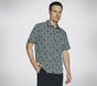 The GO WALK Air Printed Short Sleeve Shirt, TAUPE / NATURAL, large image number 2