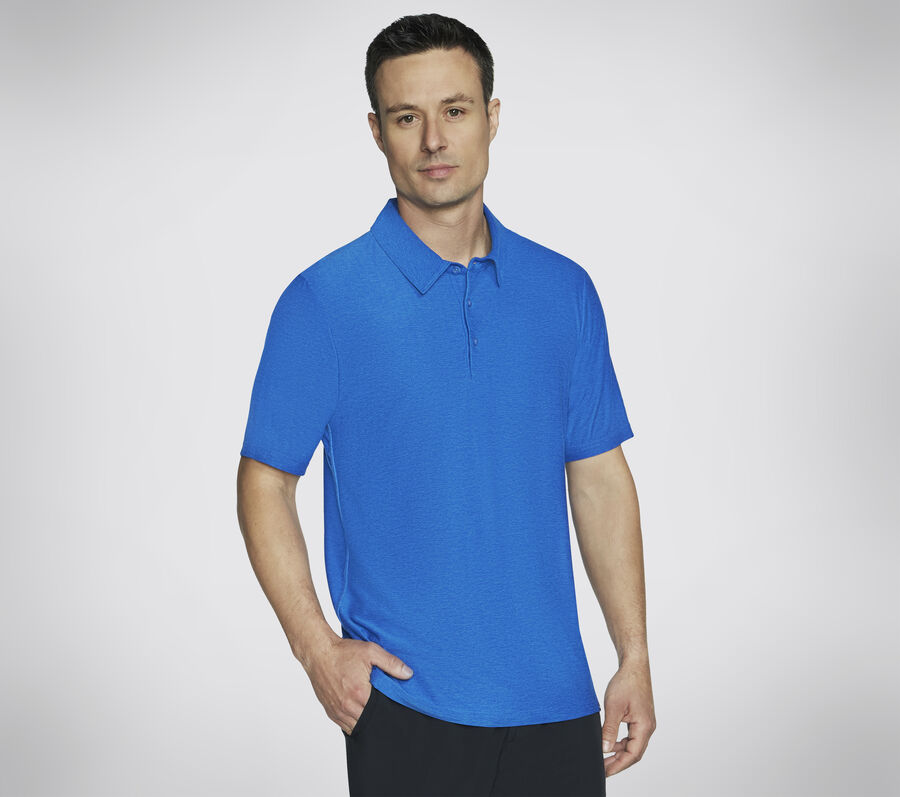 GO DRI All Day Polo, AZUL / VERDE, largeimage number 0
