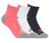 3 Pack Half Terry Athletic Socks, ROSA / PRETO, swatch