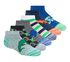 Dino Stripe Socks - 6 Pack, MULTICOR, swatch