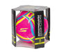 Hex Multi Wide Stripe Size 5 Soccer Ball, ROSA / AZUL, large image number 1