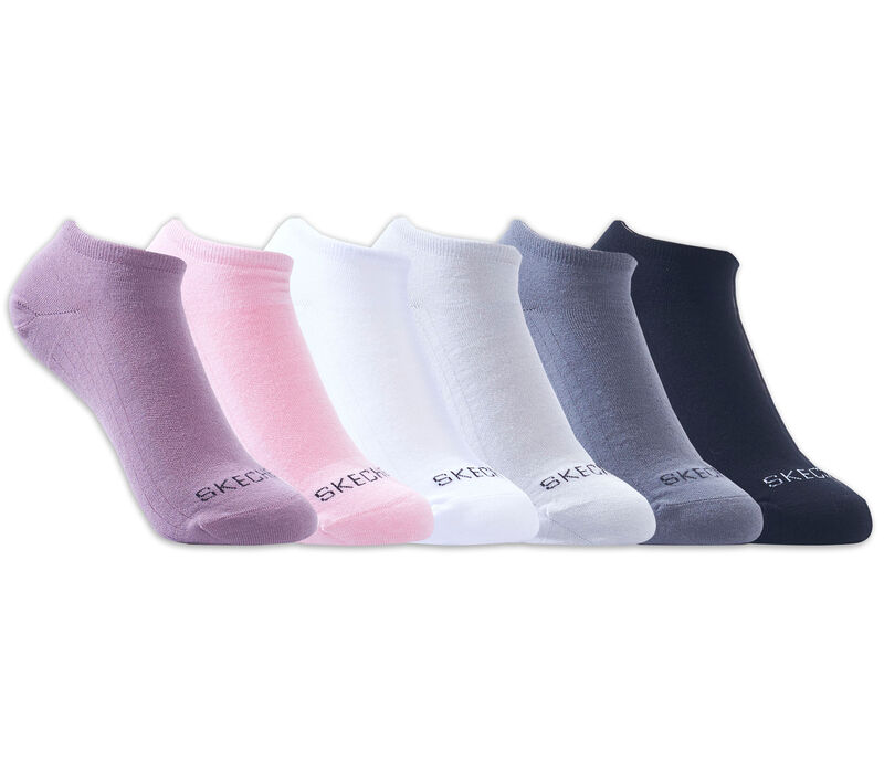 6 Pack Color Liner Socks, MULTICOR, largeimage number 0
