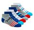 6 Pack Shark Attack Low Cut Socks, MULTICOR, swatch