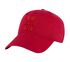 Paw Print Twill Washed Hat, RED, swatch