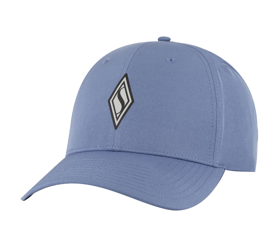 SKECHWEAVE Diamond Snapback Hat, AZUL / CINZENTO, largeimage number 0