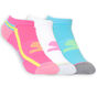 3 Pack Extended Terry Ankle Sport Socks, ROSA / AZUL, large image number 0