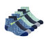 6 Pack Space Dye Low Cut Socks, AZUL / CINZENTO, swatch