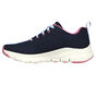Skechers Arch Fit - Comfy Wave, NAVY / ROSA CHOQUE, large image number 4