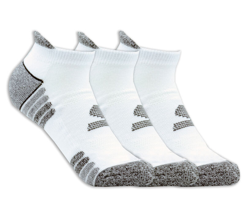 3 Pack GOdri Heathered Performance Socks, BRANCO, largeimage number 0
