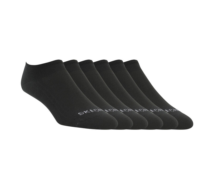 6 Pack Color Liner Socks, PRETO, largeimage number 0