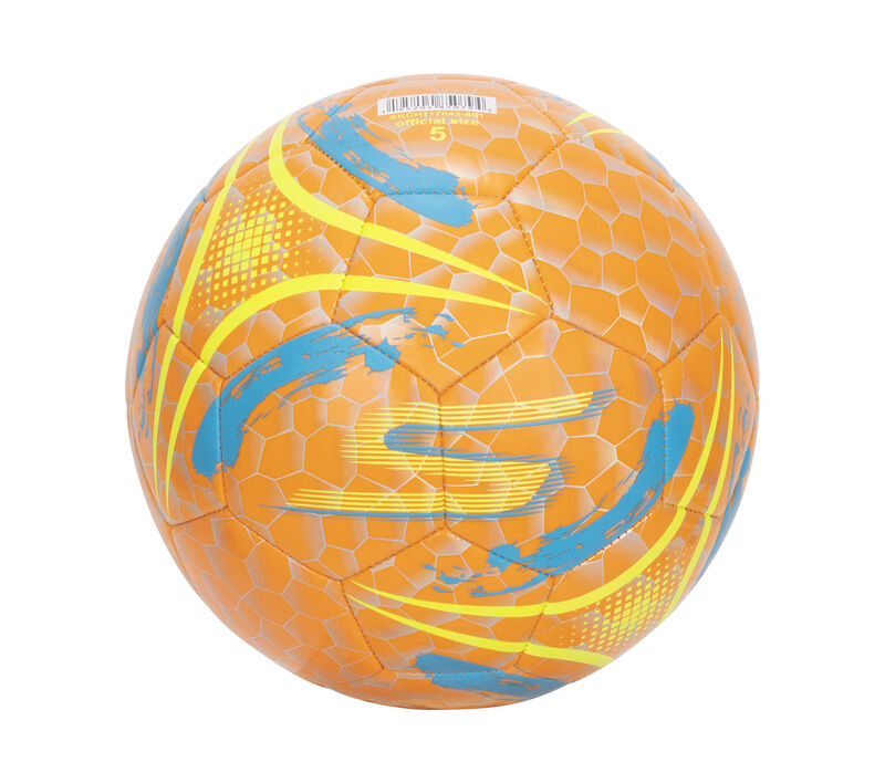 Hex Brushed Size 5 Soccer Ball, LARANJA NEON, largeimage number 0