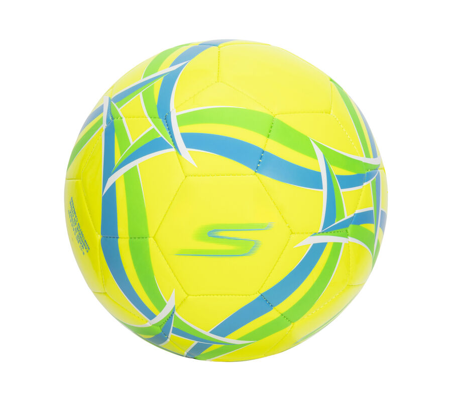 Hex Multi Wide Stripe Size 5 Soccer Ball, AMARELO / MULTICOR, largeimage number 0