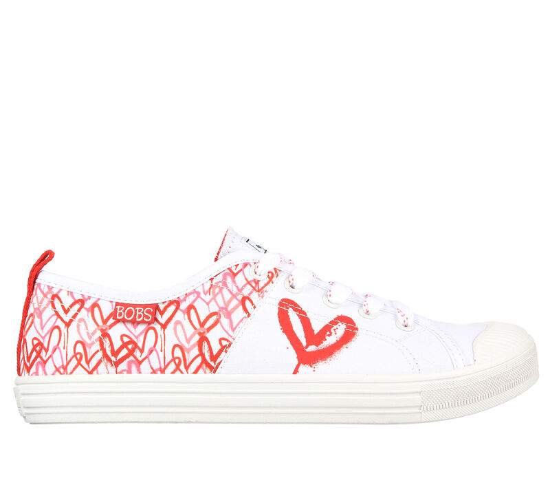 Skechers x JGoldcrown: BOBS B Cool - All Corazon, WHITE / RED / PINK, largeimage number 0