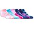6 Pack Low Cut Tie-Dye Socks, MULTICOR, swatch