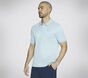 Skechers Off Duty Polo, NATURAL / AZUL CLARO, large image number 2