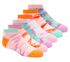 6 Pack Pastel Tie Dye Socks, MULTICOR, swatch
